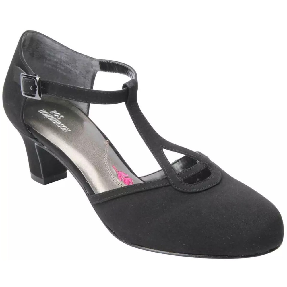 Ros Hommerson Black strappy dress heels